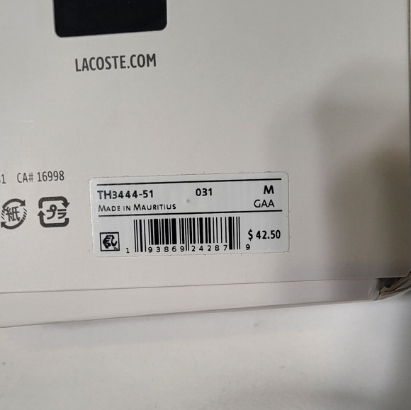 Lacoste Men's NIB Black 3ct V-Neck Slim Fit Undershirt Set Size Medium (38-40) - Picture 15 of 15